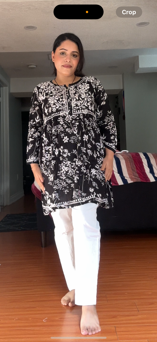 Cotton peplum to