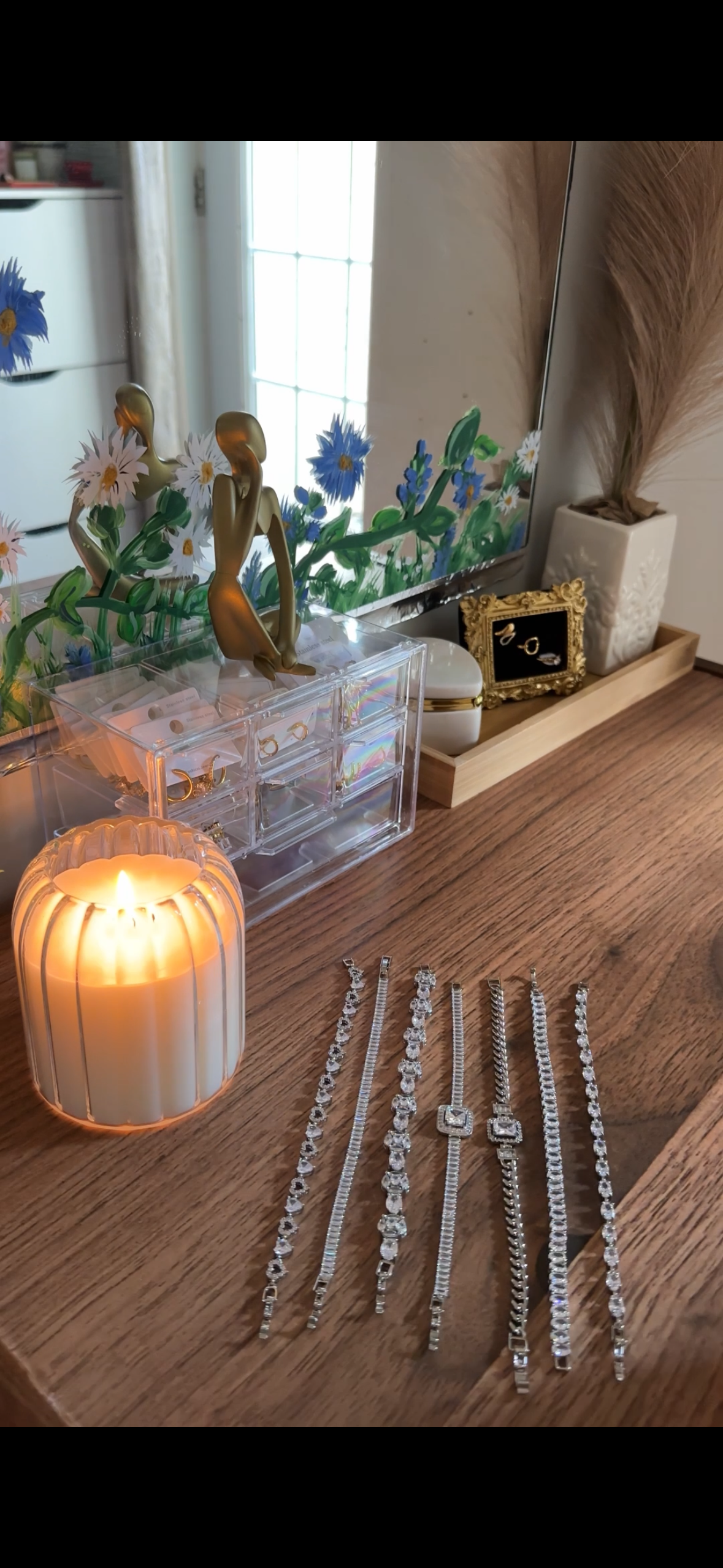 Oval silver collection